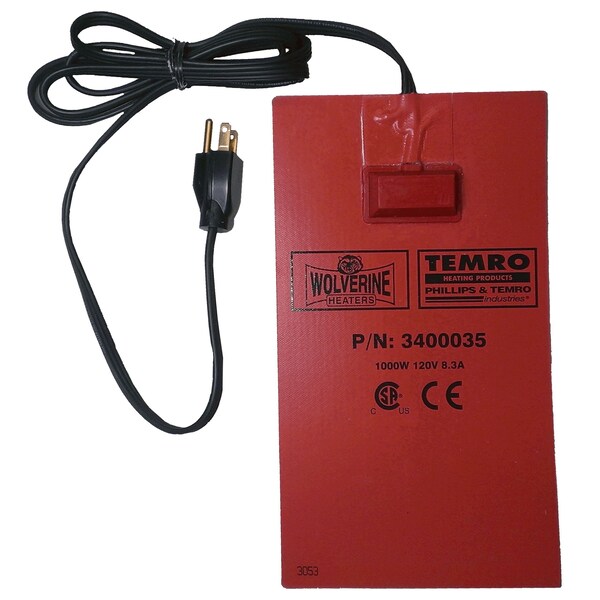 SILICONE PAD, ADHESIVE  1000W, 120V, 83A  6 153 CM X 1034 273 CM  CSACE